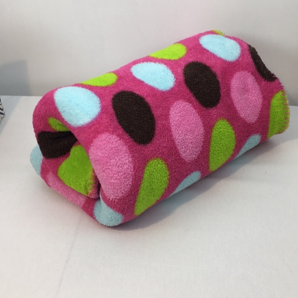 Bedding Pink Polka Dot Fuzzy Blanket Poshmark